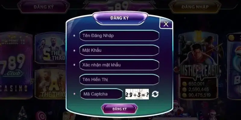 đăng ký 789Club nhanh