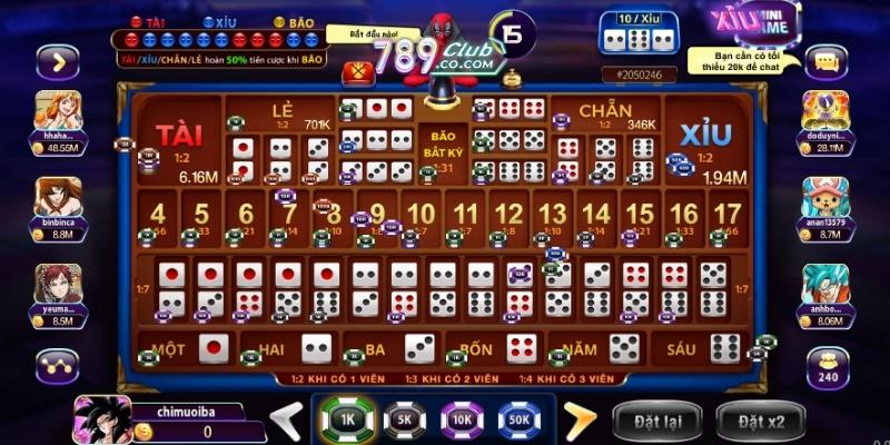 Sicbo Tài Xỉu 789Club